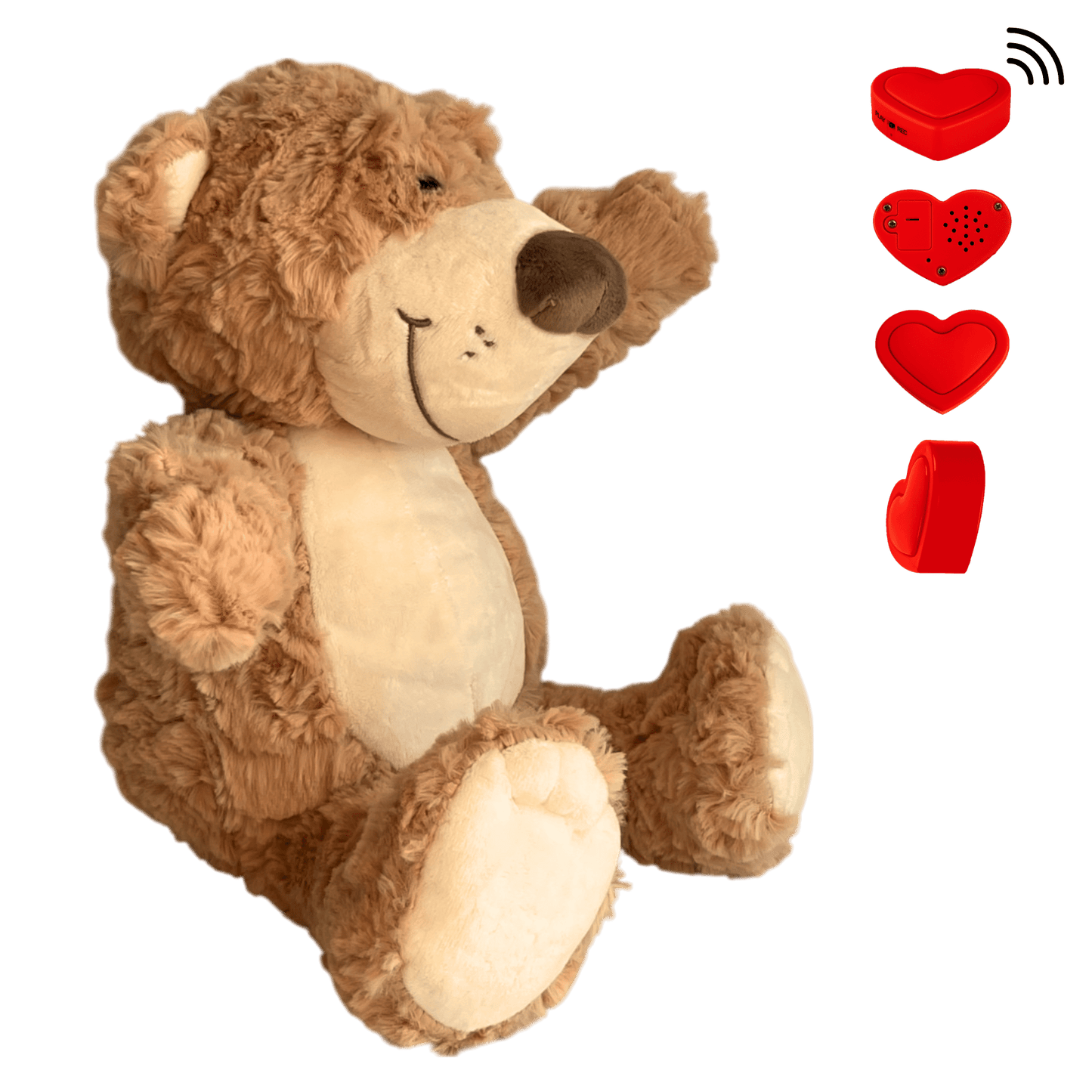 KnuffelBeer bruin met voice recorder - The Hugify