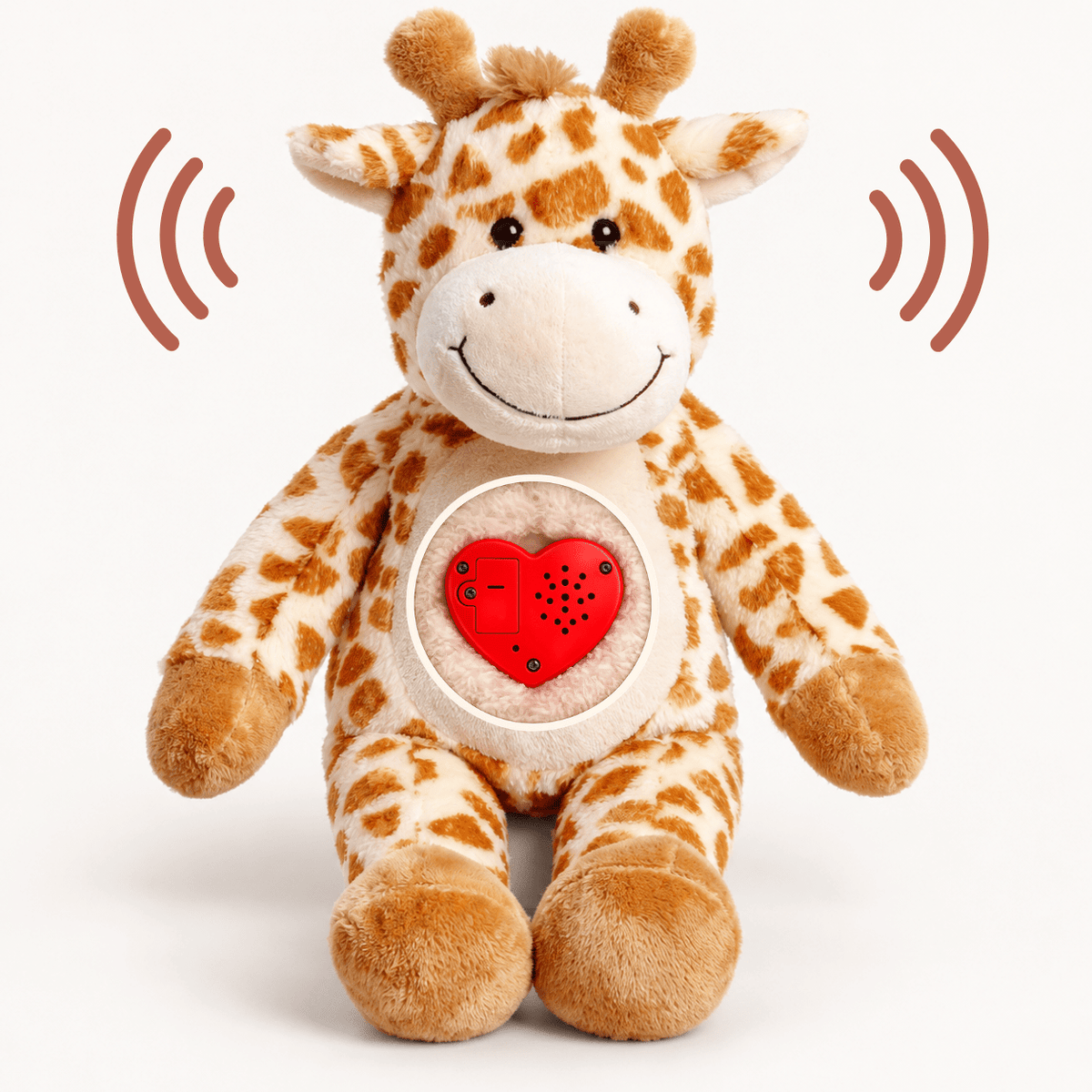 Plüsch-Giraffe mit Sprachaufnahme – Personalisiertes Kuscheltier