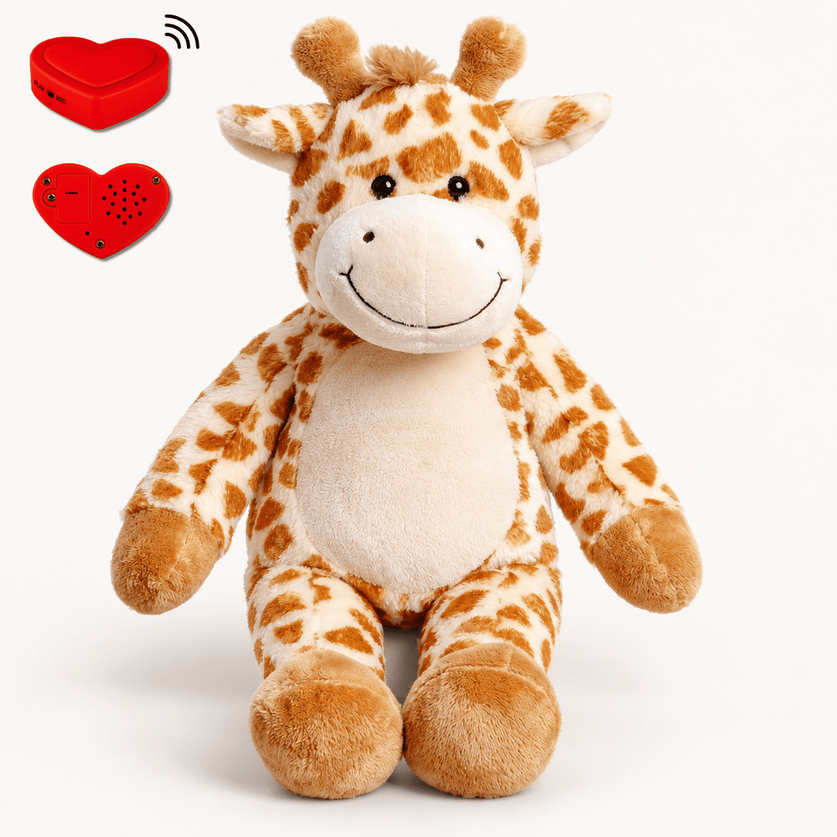 Plüsch-Giraffe mit Sprachaufnahme – Personalisiertes Kuscheltier