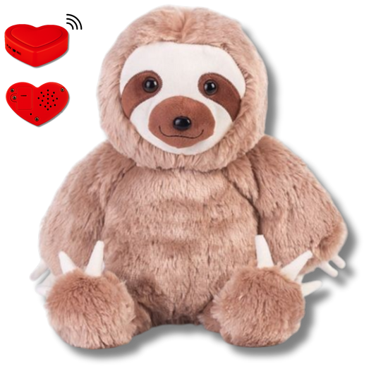 Plush Sloth with Voice Recording – Personalised Stuffed Animal