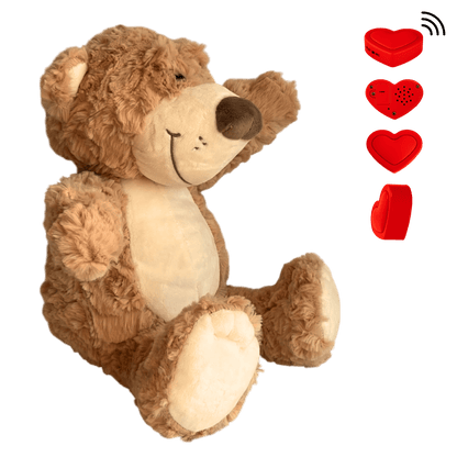 KnuffelBeer bruin met voice recorder - The Hugify