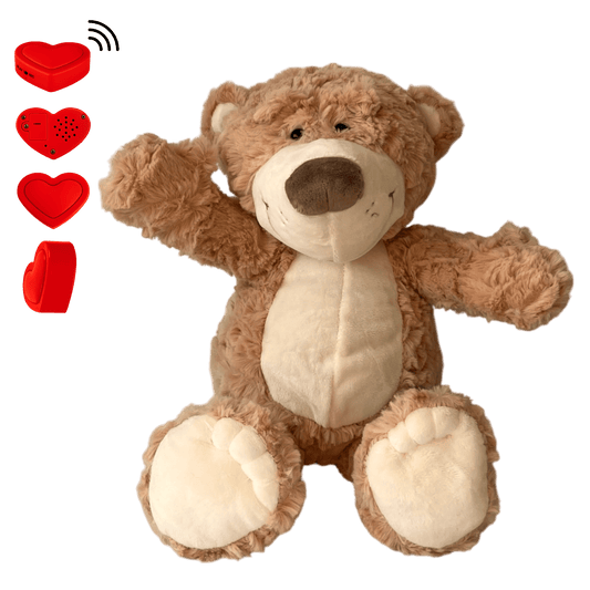 KnuffelBeer bruin met voice recorder - The Hugify