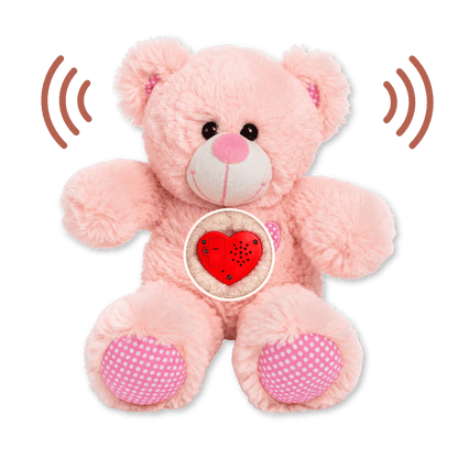 Knuffel met Stemopname - Roze Beer