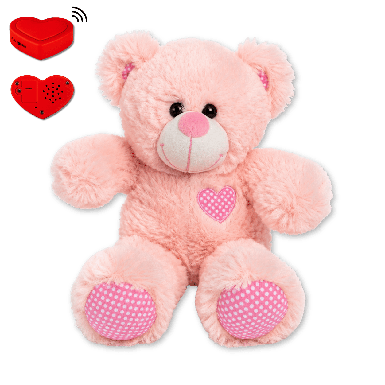 Knuffel met Stemopname - Roze Beer